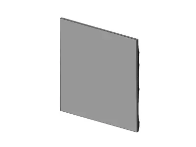 Abstract wave pattern relief 3d wall panel N08 3D print model