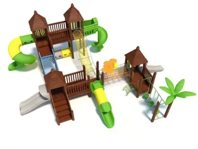 Outdoor Children Playground 3D model