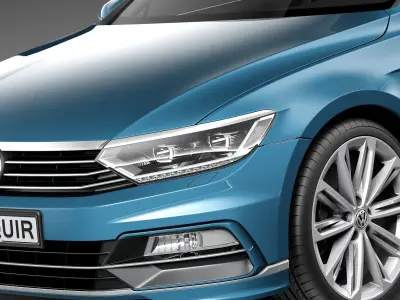 Volkswagen Passat Variant R-line 2015 3D model