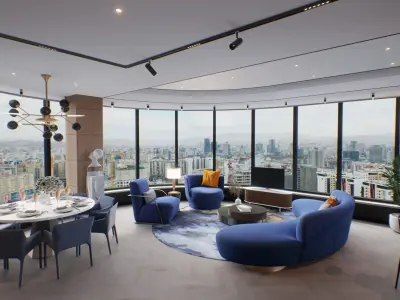 VR Apartment virtual showroom Unreal engine Low-poly 3D model