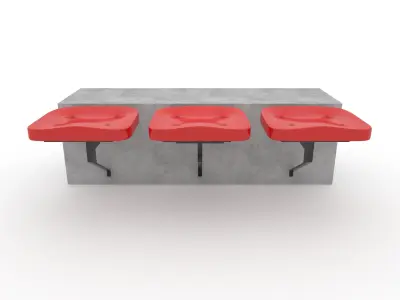 Stadium Seats 6 3D model