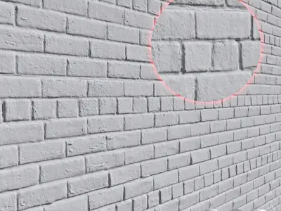 Ultra realistic Brick wall Scan 3D model
