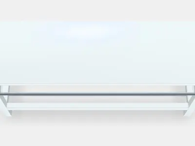 TJUSIG bench with shoe rack Low-poly 3D model