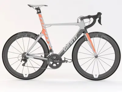 Giant Propel Advanced Sl-2 Orange Grey Black Sprinter Bicycle 3D model