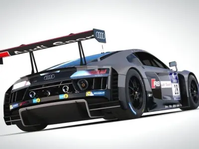 Audi R8 LMS 2016 2017 3D model