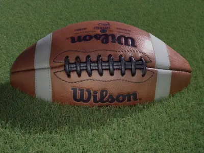 Rugby ball Low-poly 3D model