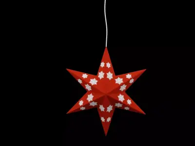 Christmas Star  Low-poly 3D model
