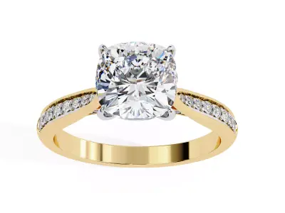 Solitaire Ring Stl 3dm 3D print model Single 360 Video 3D print model