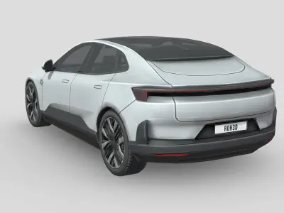 Polestar 4 Low-poly 3D model