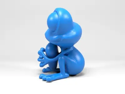 Loving frog 3D print model
