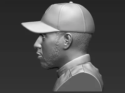 Lewis Hamilton bust 3D printing ready stl obj formats 3D print model