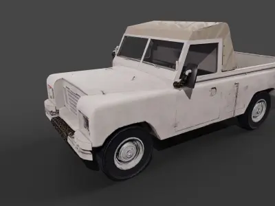 Jeep model Low-poly 3D model
