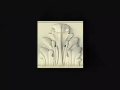 carved pilaster 3D model order