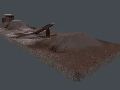 THE BOX JUMP Low-poly 3D model