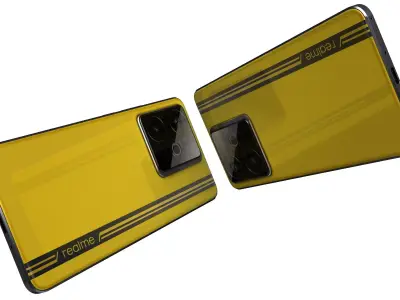 Realme GT 7T Racing Yellow High Poly 3D model