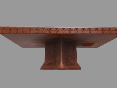 Classic Table  Low-poly 3D model