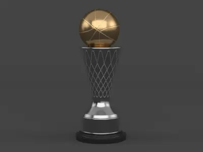 Trophy Cup 3D model 7
