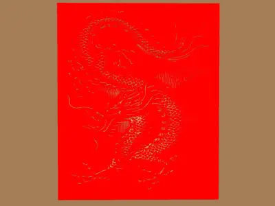 DRAGON RELIEF - NO 5 3D model