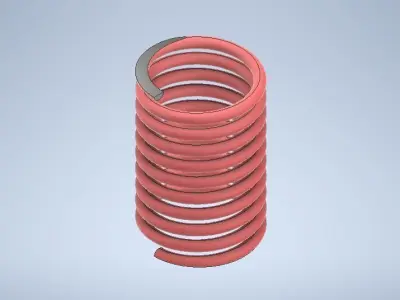 3D Spring Animation 3D model