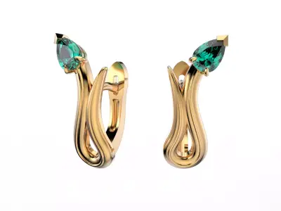 High jewelry Snake earring 2025 E20 3D print model