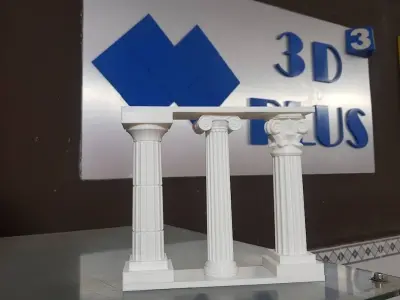 The 3 GREEK Columns - Pillar Orders Doric - ionic - Corinthian 3D print model