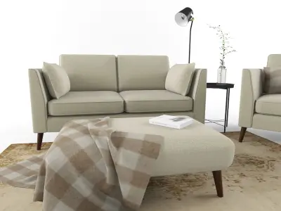 Sofa Cameron Set 3D model