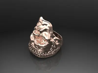 Frankenshtein ring 3D print model