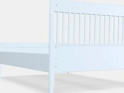 IDANAS Bed frame 20 Low-poly 3D model