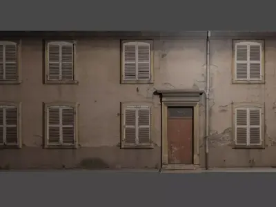 Urban building Free low-poly 3D model