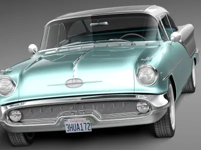 Oldsmobile 88 coupe 1957 3D model