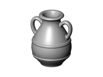 Stepped Greek vintage urn and vase 3D print model