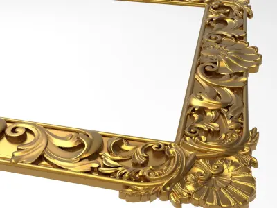 Carved Picture Frame 3D model purchase
