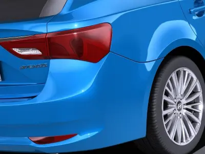 Toyota Avensis Estate 2018 VRAY 3D model