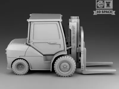 forklift truck 3D print model