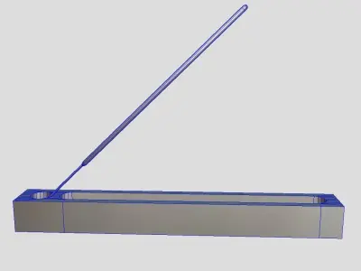 Incense Burner 3  Low-poly 3D model