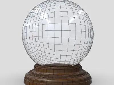 Glass Ball Low-poly 3D model
