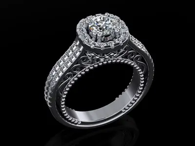 Women Ring 15 3D print model
