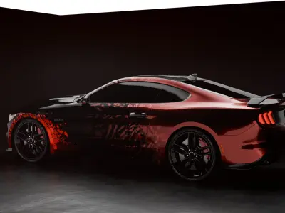 Modern Muscle Car 3D model