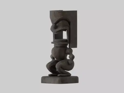 Tiki Statue 3D model