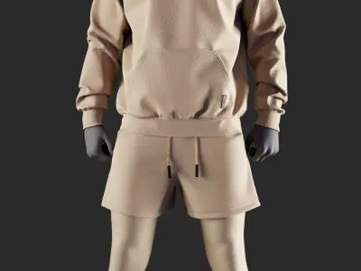 Mens Outfit 41 - Marvelous Designer 3D model