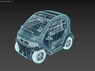 Eli car Low-poly 3D model