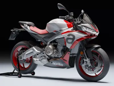Aprilia Tuono 660 2021 Low-poly 3D model