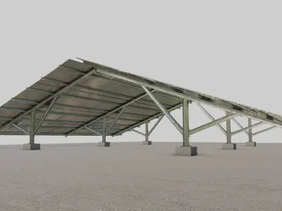 Solar Panel Steel Construction Type 20 3D model