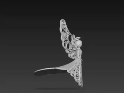 3D Flying Angel Christmas Decoration Model 3D print model