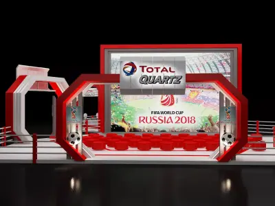 Football Scene Cafe a277 3D model