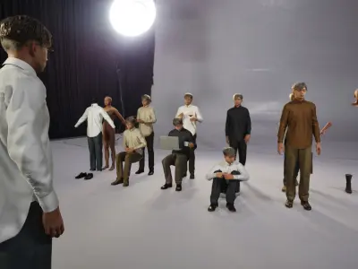 Modular Character - Asian Casual Man - ME2 Low-poly 3D model