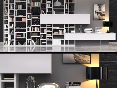 CROSSING bookcase 3D model