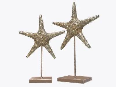 Sea star sculpture 3D model