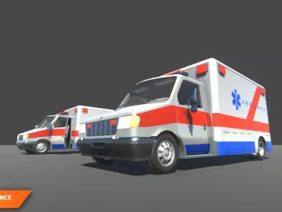 Ambulance - hospital props 3D model