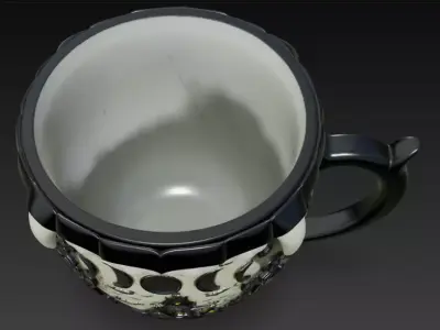 Haunted Moonlit Castle Mug 3D print model